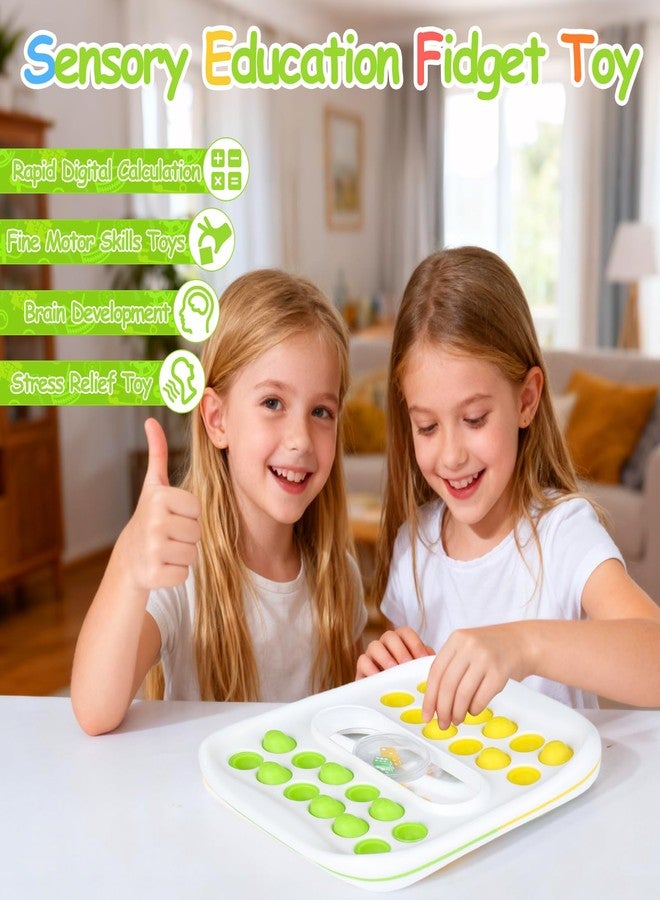 بوسوها لعبة النرد الرياضية BUSOHA Pop Math - ألعاب لوحية رياضية محمولة للاعبين، مناسبة للكبار والصغار، من أساسيات الفصول الدراسية، أدوات تعليمية رياضية مبكرة، ألعاب عائلية تفاعلية للعطلات والسفر والحفلات. - Image 4